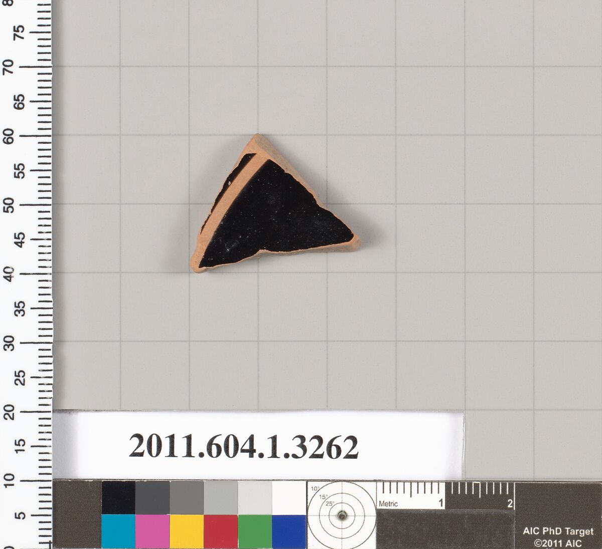 Terracotta fragment of a kylix (drinking cup), Terracotta, Greek, Attic
