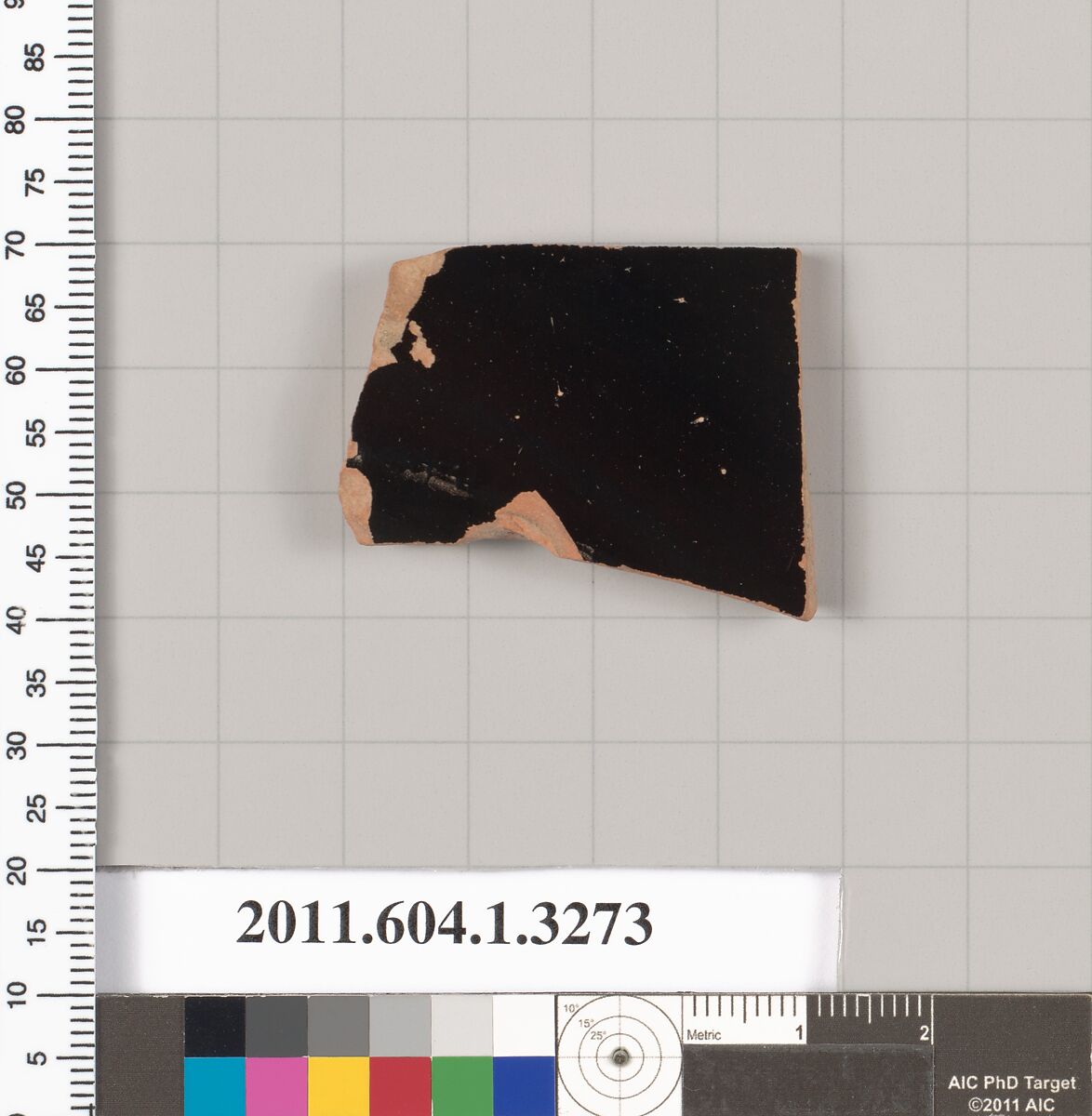 Terracotta fragment of a kylix (drinking cup), Terracotta, Greek, Attic