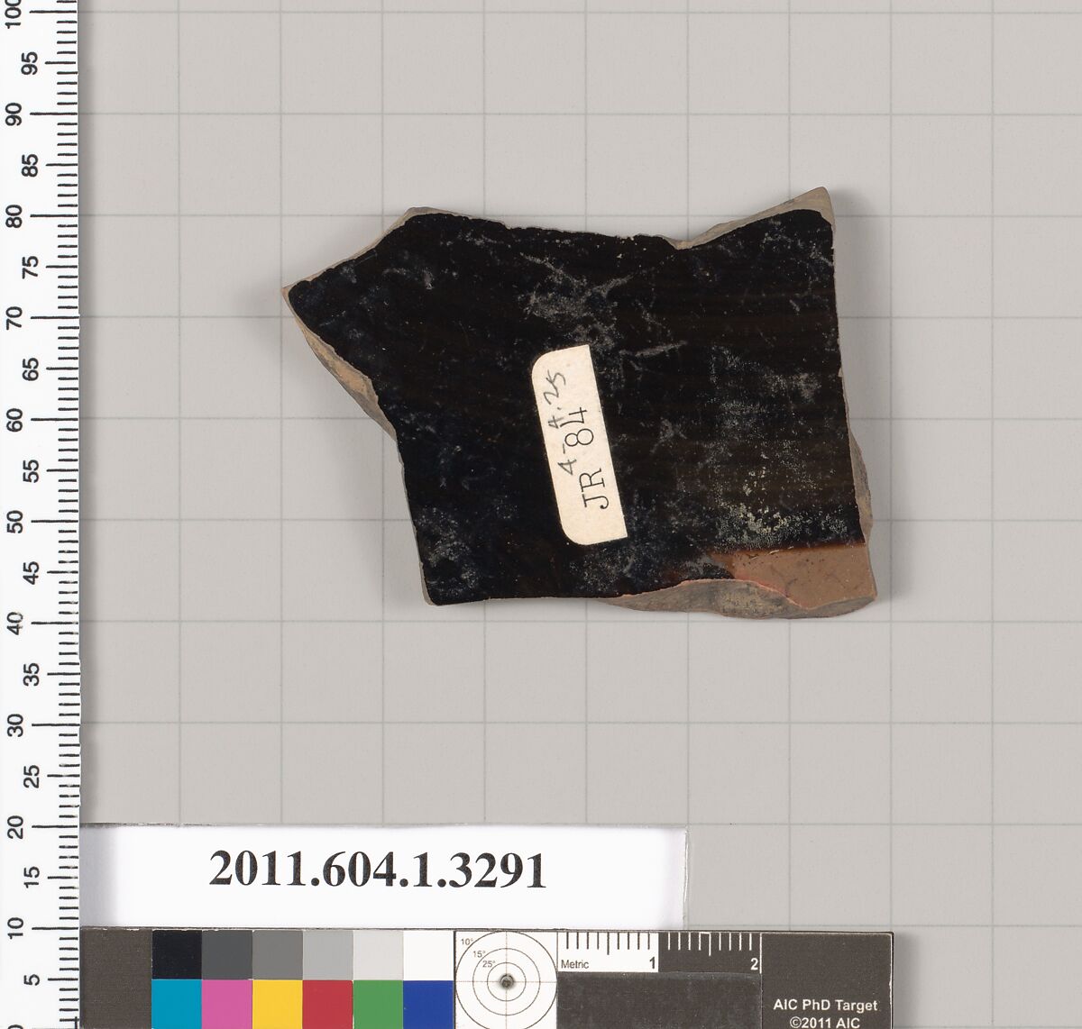 Terracotta fragment of a kylix (drinking cup), Terracotta, Greek, Attic