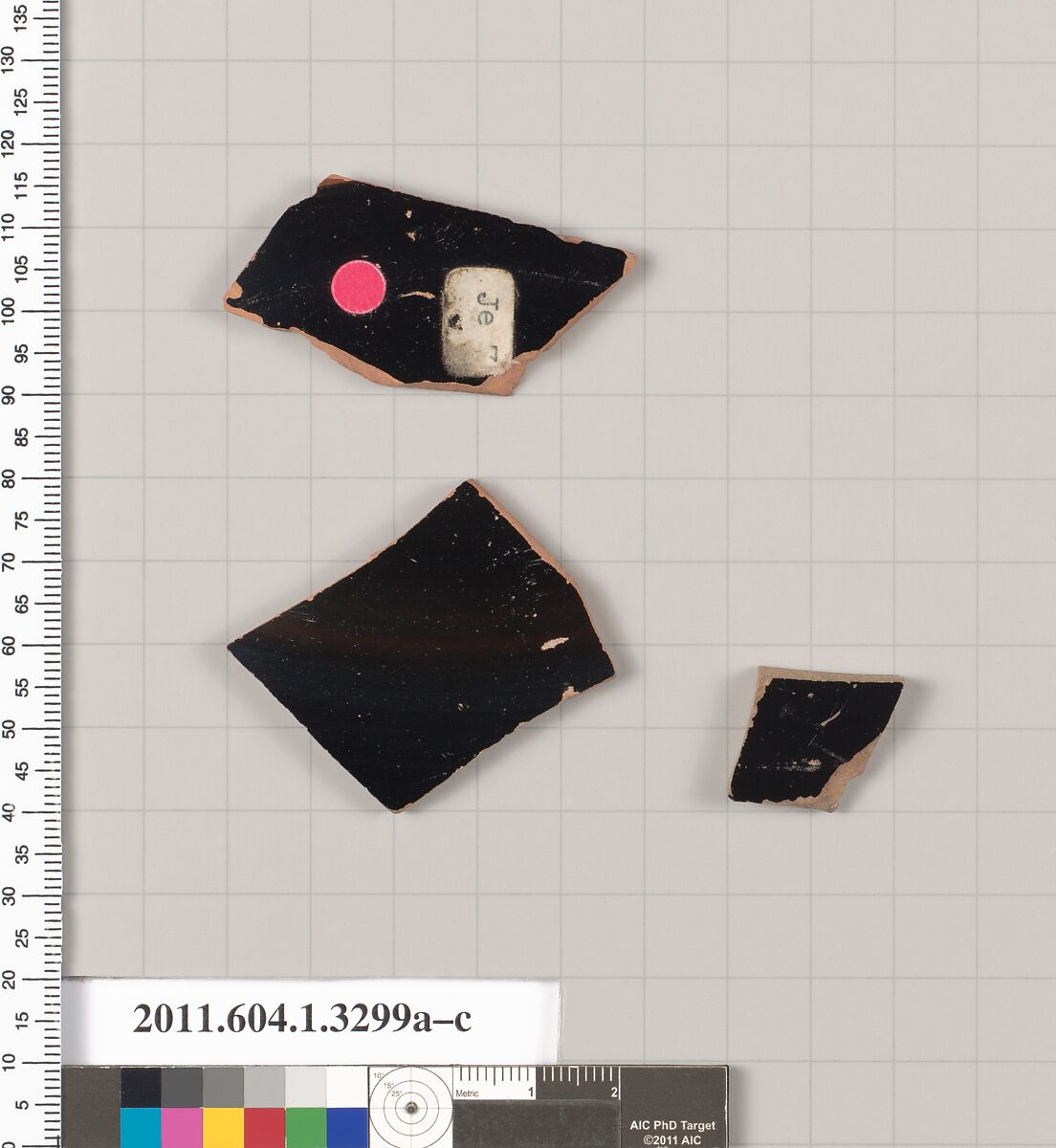 Terracotta fragments of kylikes (drinking cups), Terracotta, Greek, Attic