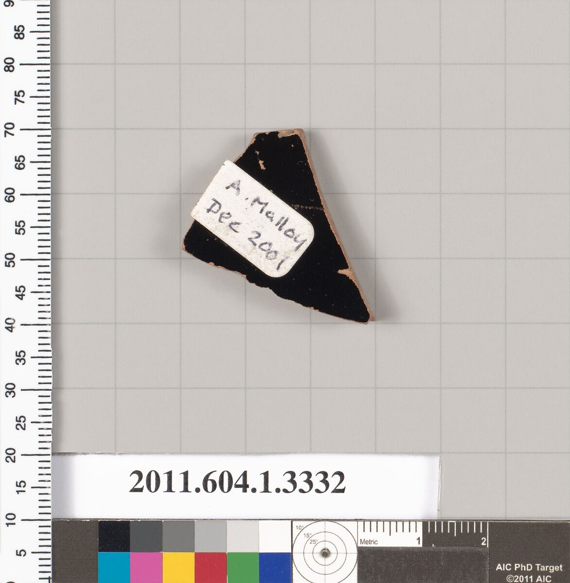 Terracotta fragment of a kylix (drinking cup), Terracotta, Greek, Attic