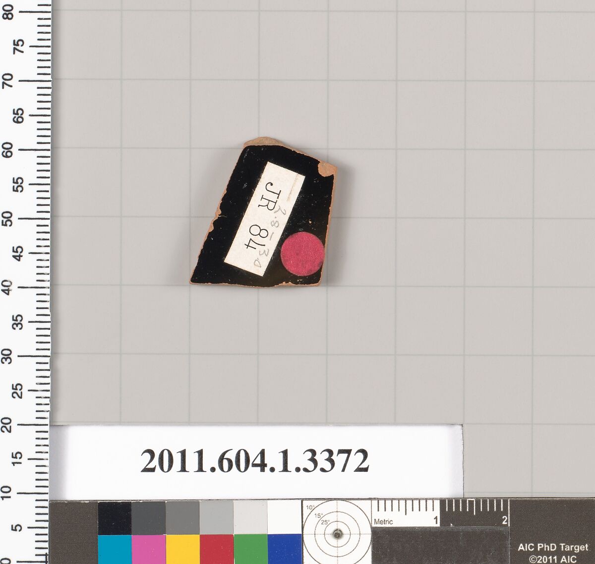 Terracotta fragment of a kylix (drinking cup), Terracotta, Greek, Attic