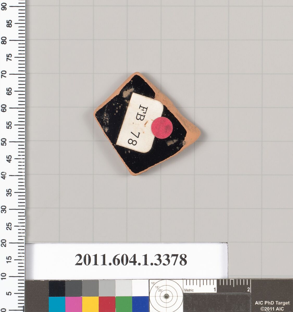 Terracotta fragment of a kylix (drinking cup), Terracotta, Greek, Attic