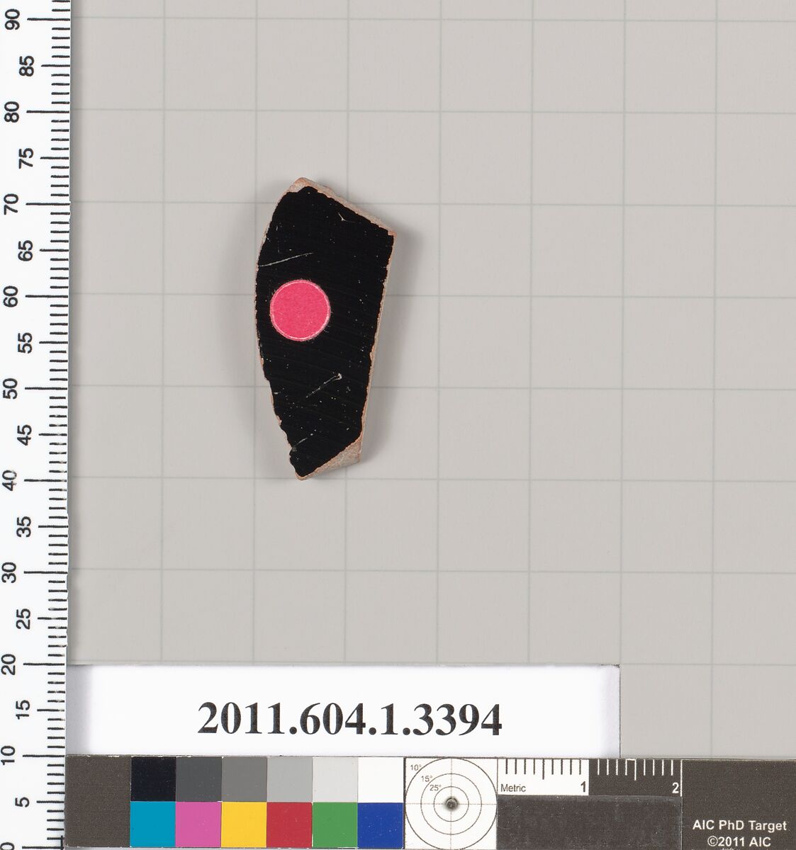 Terracotta fragment of a kylix (drinking cup), Terracotta, Greek, Attic