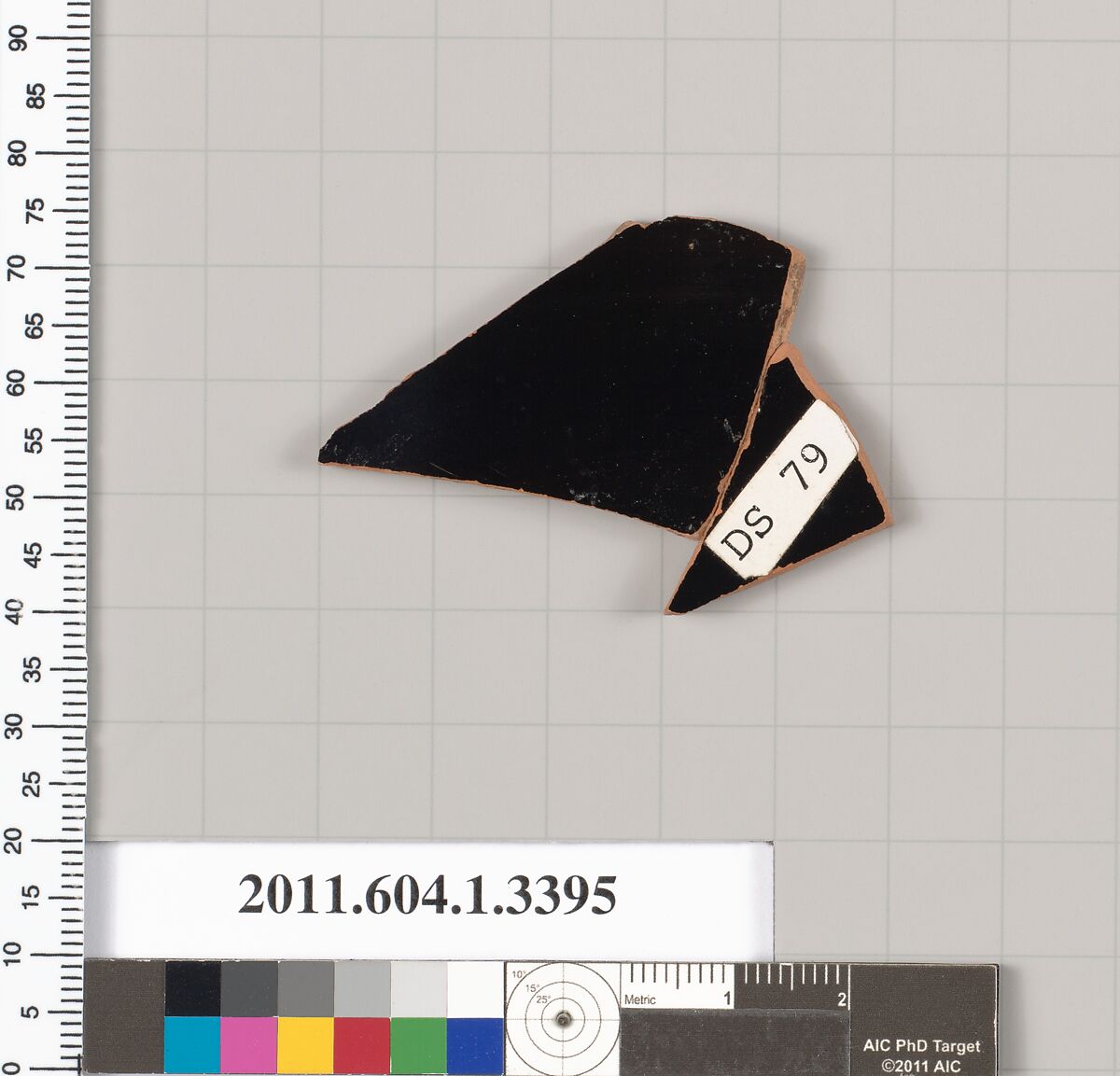 Terracotta fragment of a kylix (drinking cup), Terracotta, Greek, Attic