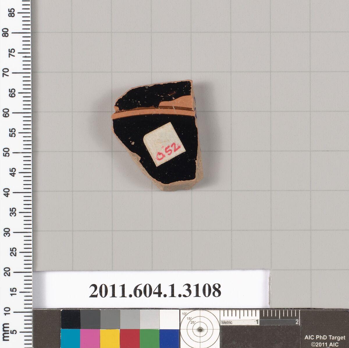 Terracotta fragment of a kylix (drinking cup), Terracotta, Greek, Attic