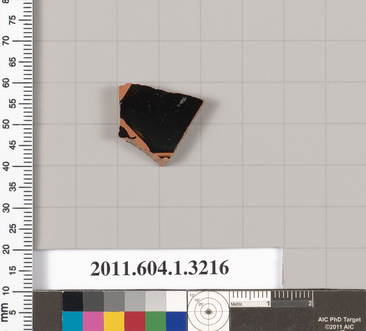 Terracotta fragment of a kylix (drinking cup), Terracotta, Greek, Attic