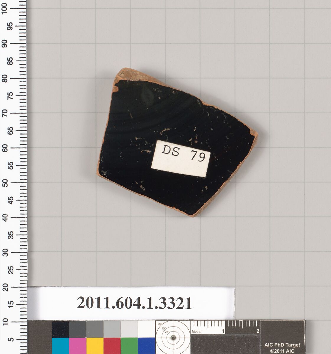 Terracotta fragment of a kylix (drinking cup), Terracotta, Greek, Attic