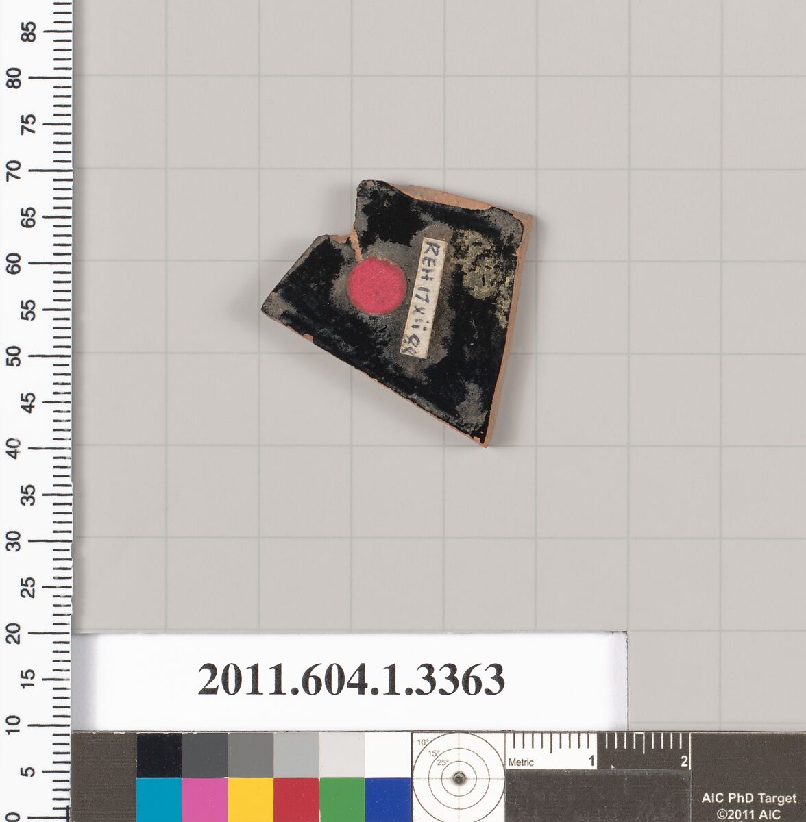 Terracotta fragment of a kylix (drinking cup), Terracotta, Greek, Attic