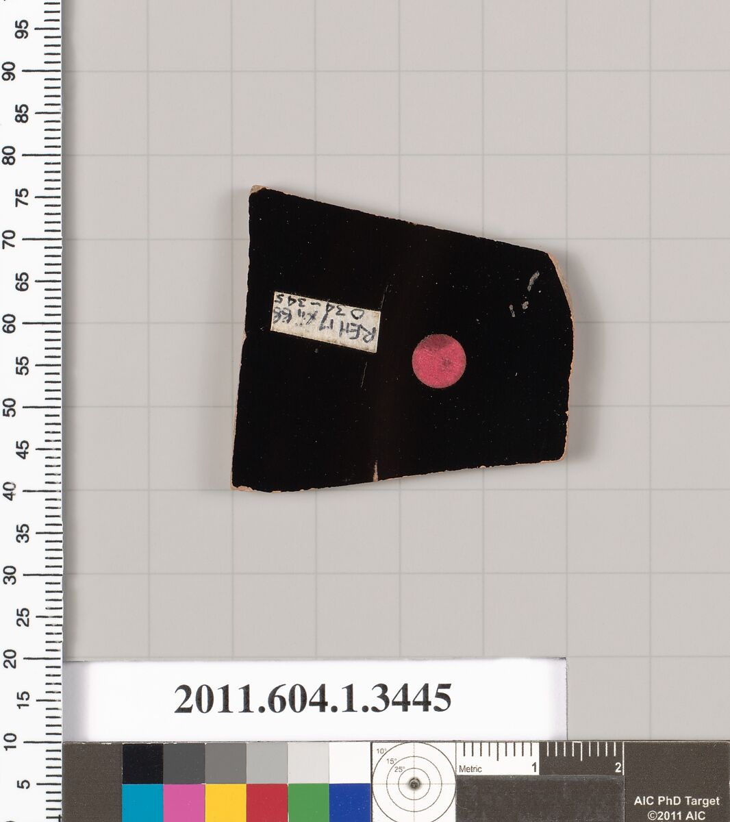 Terracotta fragment of a kylix (drinking cup), Terracotta, Greek, Attic
