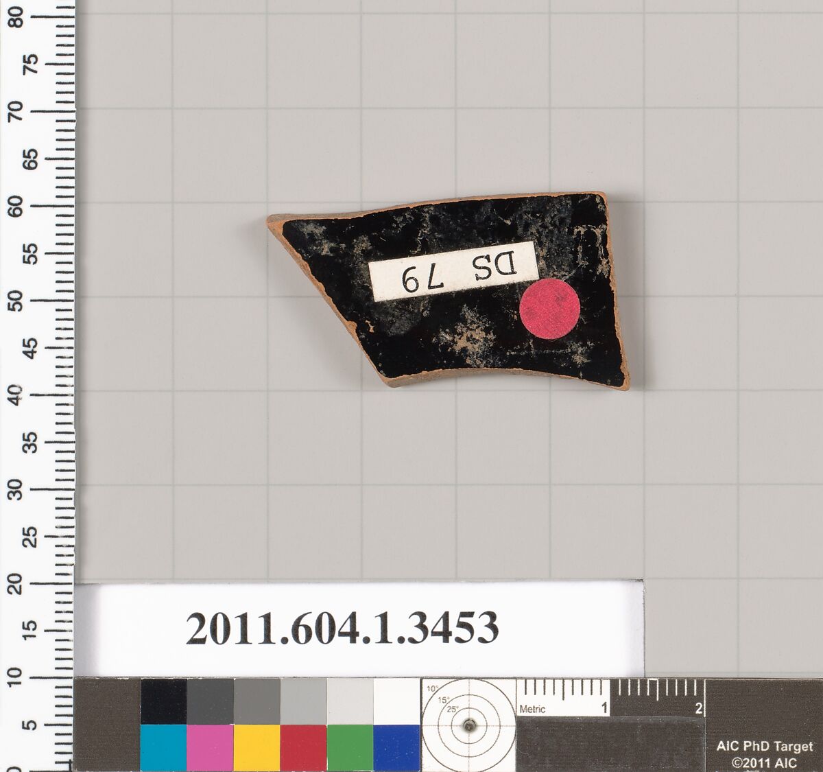 Terracotta fragment of a kylix (drinking cup), Terracotta, Greek, Attic