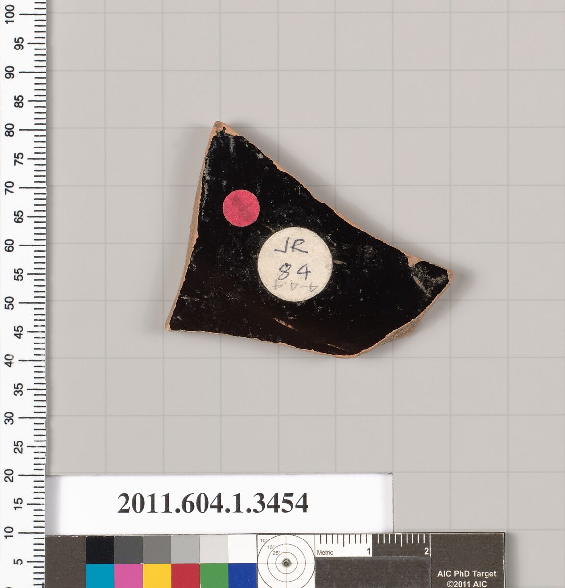 Terracotta fragment of a kylix (drinking cup), Terracotta, Greek, Attic