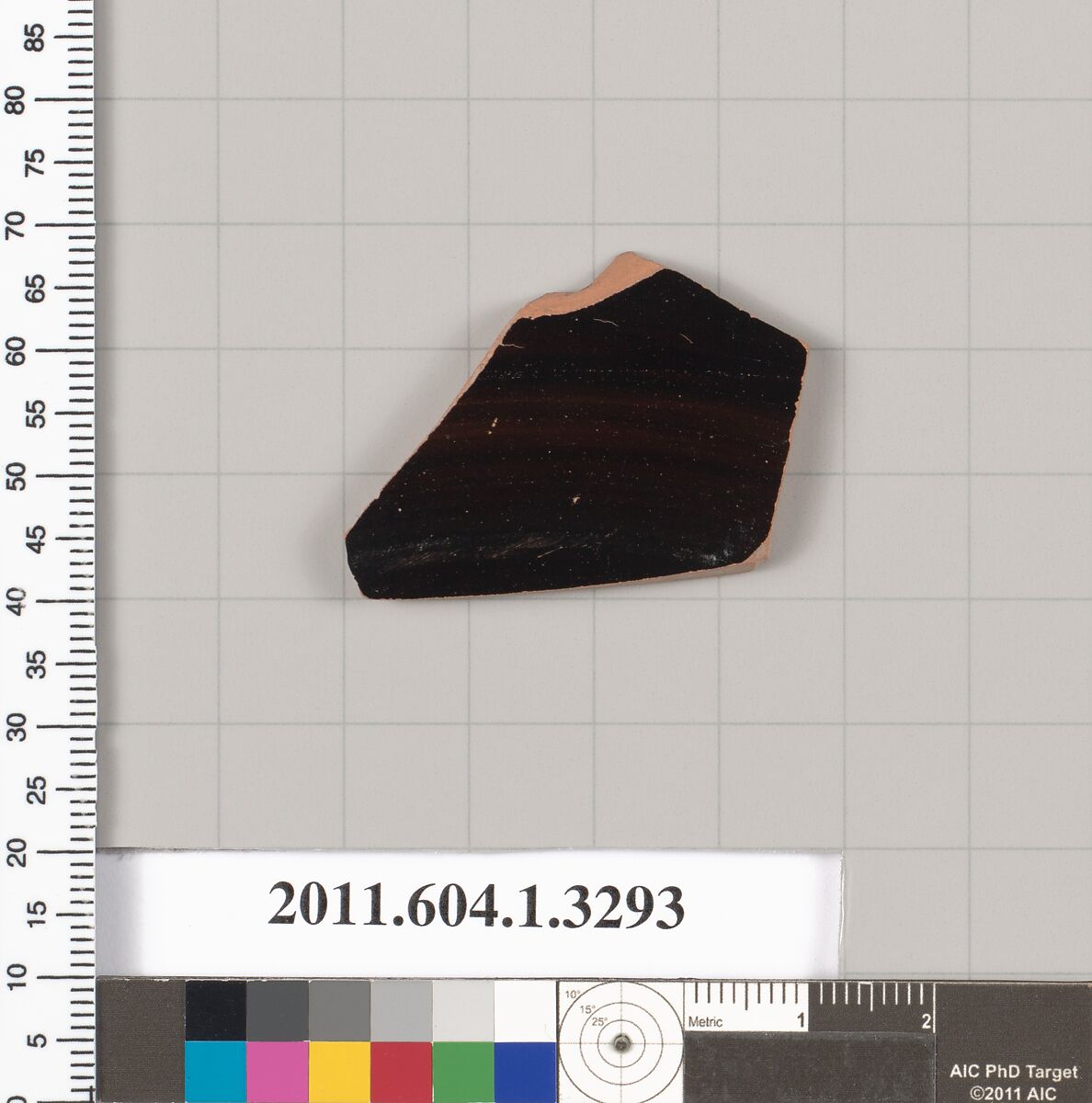 Terracotta fragment of a kylix (drinking cup), Attributed to Makron ?, Terracotta, Greek, Attic