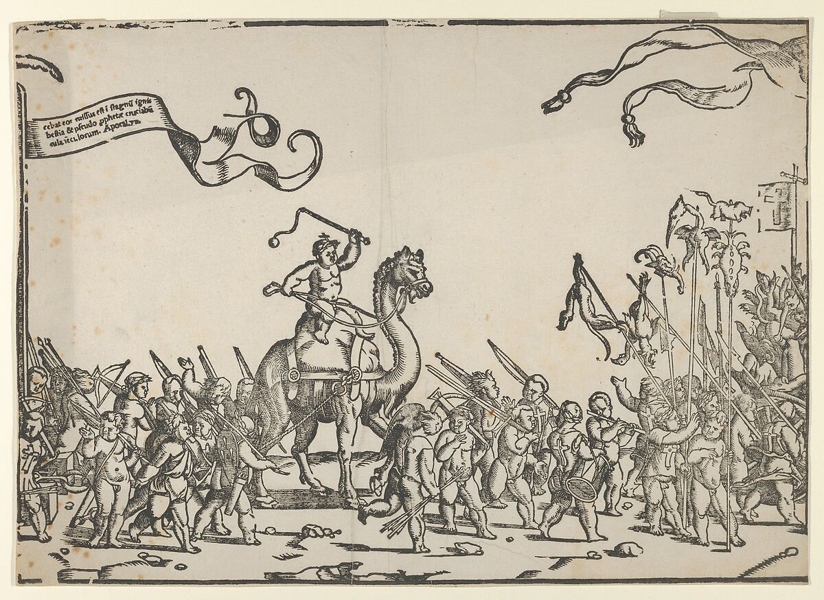 Children's Crusade, Monogrammist LIW (Dutch, 1490–1550), Woodcut