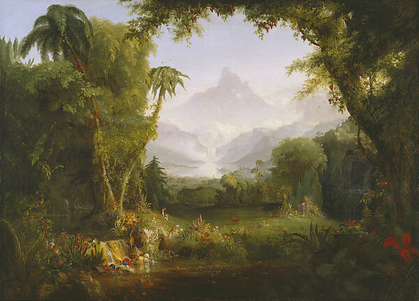 The Garden of Eden, Thomas Cole (American, Lancashire 1801–1848 Catskill, New York), Oil on canvas, American 