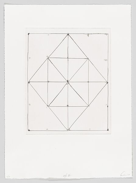 27/6 V from the series 'Footfalls', Linda Karshan (American, born 1947), Etching 