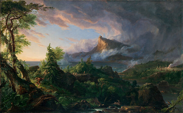 The Course of Empire: The Savage State, Thomas Cole (American, Lancashire 1801–1848 Catskill, New York), Oil on canvas, American 