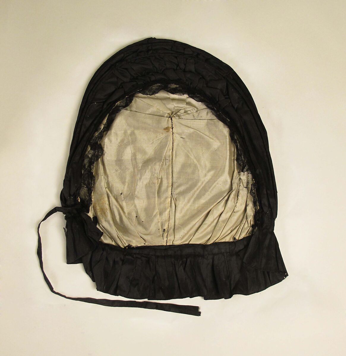 Calash, silk, probably British