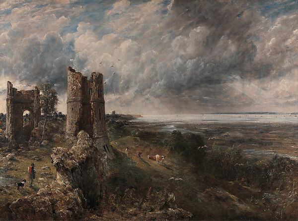 Hadleigh Castle, The Mouth of the Thames – Morning after a Stormy Night, John Constable (British, East Bergholt 1776–1837 Hampstead), Oil on canvas, British 