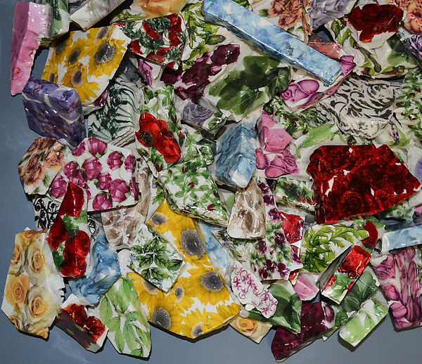 Broken II, Burçak Bingöl (Turkish, born Görele, Turkey, 1976), Stonepaste; drawn, painted, glazed and glued