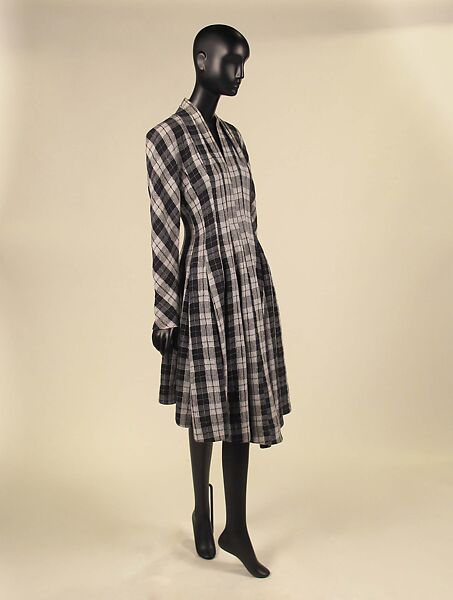 Dress, John Galliano (founded 1984), cotton, polyester, viscose, silk, metal, British
