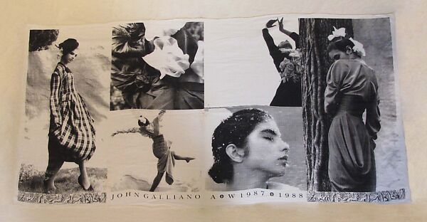 Dress, John Galliano (founded 1984), cotton, polyester, viscose, silk, metal, British