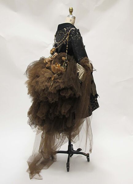 Ensemble, Maison Margiela (French, founded 1988), silk, cotton, leather, plastic (cellulose nitrate, polyurethane, polyvinyl chloride), rubber, metal, French