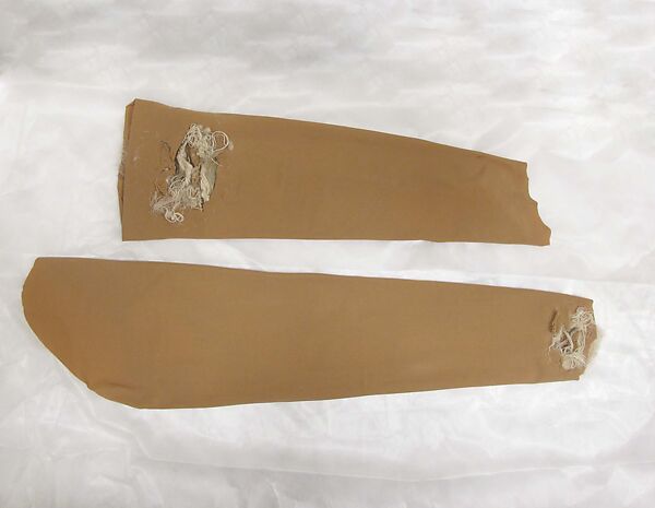 Ensemble, Maison Margiela (French, founded 1988), silk, cotton, leather, plastic (cellulose nitrate, polyurethane, polyvinyl chloride), rubber, metal, French