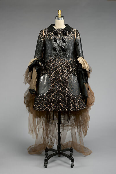 Ensemble, Maison Margiela (French, founded 1988), silk, cotton, leather, plastic (cellulose nitrate, polyurethane, polyvinyl chloride), rubber, metal, French