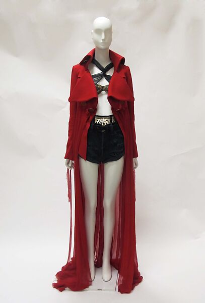 Ensemble, Maison Margiela (French, founded 1988), wool, silk, cotton, leather, synthetic, French