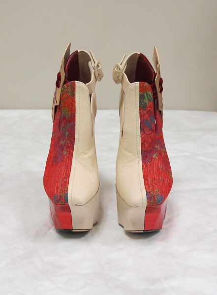 Ensemble, Maison Margiela (French, founded 1988), wool, silk, cotton, leather, synthetic, French