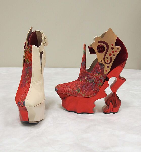 Ensemble, Maison Margiela (French, founded 1988), wool, silk, cotton, leather, synthetic, French