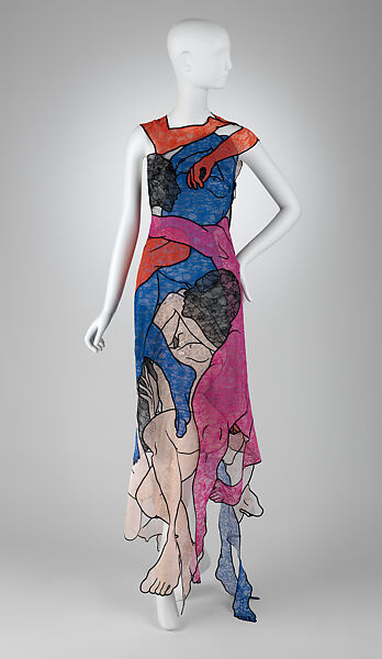 Dress, Christopher Kane (British, born 1982), silk, polyamide, polyester, British 