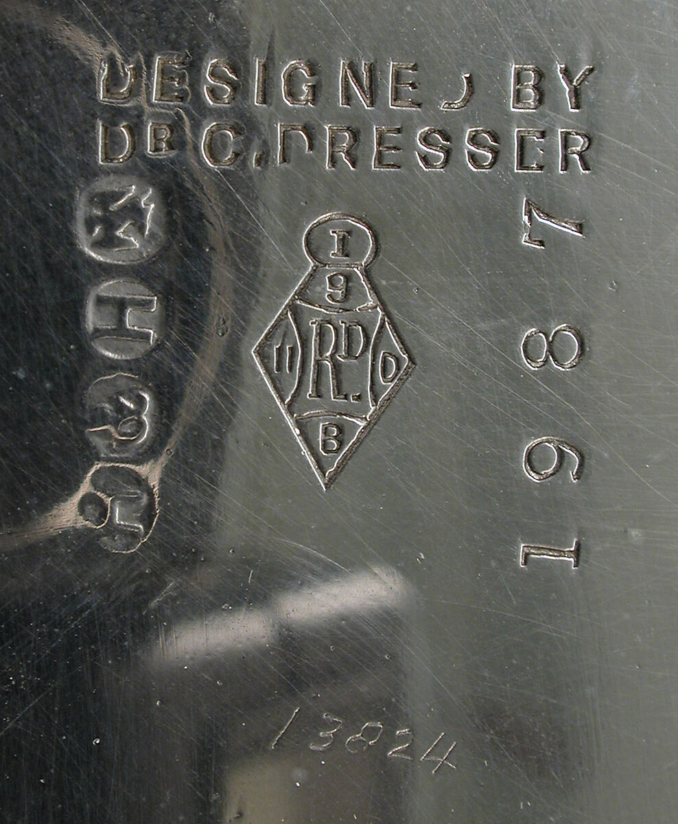 Toast rack, Christopher Dresser (British, Glasgow, Scotland 1834–1904 Mulhouse), Silver-plated metal, British