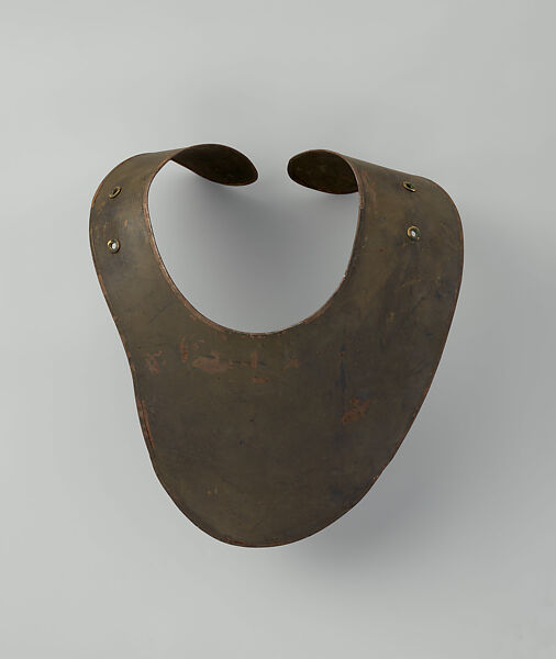 Defense for the Neck and Shoulders (Necklet or Gorget), New England Enameling Company, Inc. (American, incorporated 1917), Steel, paint, rubber, copper alloy, American, Middletown, Connecticut 