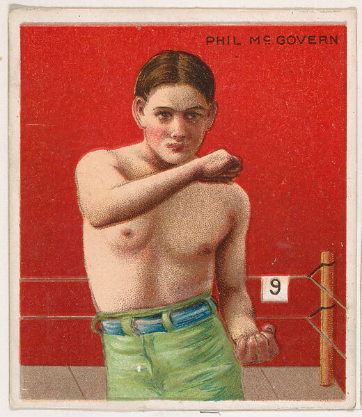 Phil McGovern, Boxing, from Mecca & Hassan Champion Athlete and Prize Fighter collection, 1910, Mecca Cigarettes (American), Commercial color lithograph 