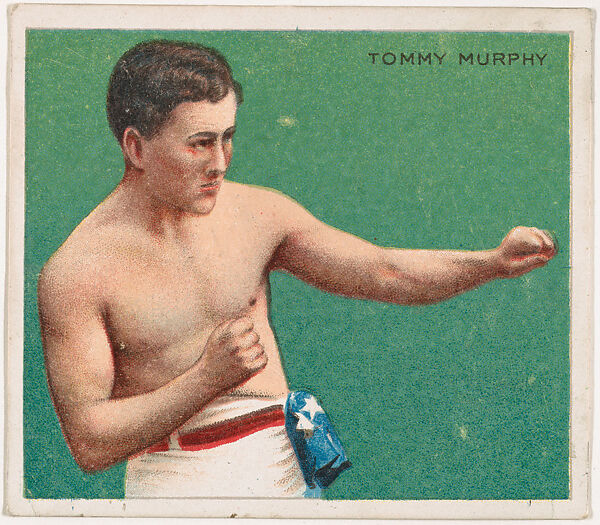 Tommy Murphy, Boxing, from Mecca & Hassan Champion Athlete and Prize Fighter collection, 1910, Mecca Cigarettes (American), Commercial color lithograph 