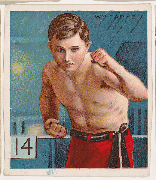 BIlly Papke, Boxing, from Mecca & Hassan Champion Athlete and Prize Fighter collection, 1910, Mecca Cigarettes (American), Commercial color lithograph 