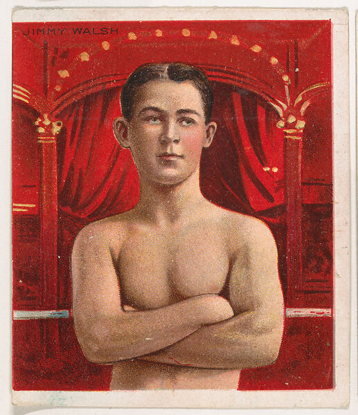 Jimmy Walsh, Boxing, from Mecca & Hassan Champion Athlete and Prize Fighter collection, 1910, Mecca Cigarettes (American), Commercial color lithograph 