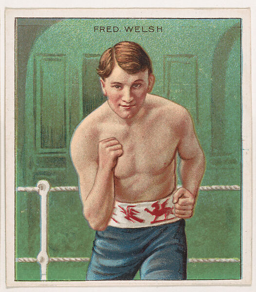 Fred Walsh, Boxing, from Mecca & Hassan Champion Athlete and Prize Fighter collection, 1910, Mecca Cigarettes (American), Commercial color lithograph 