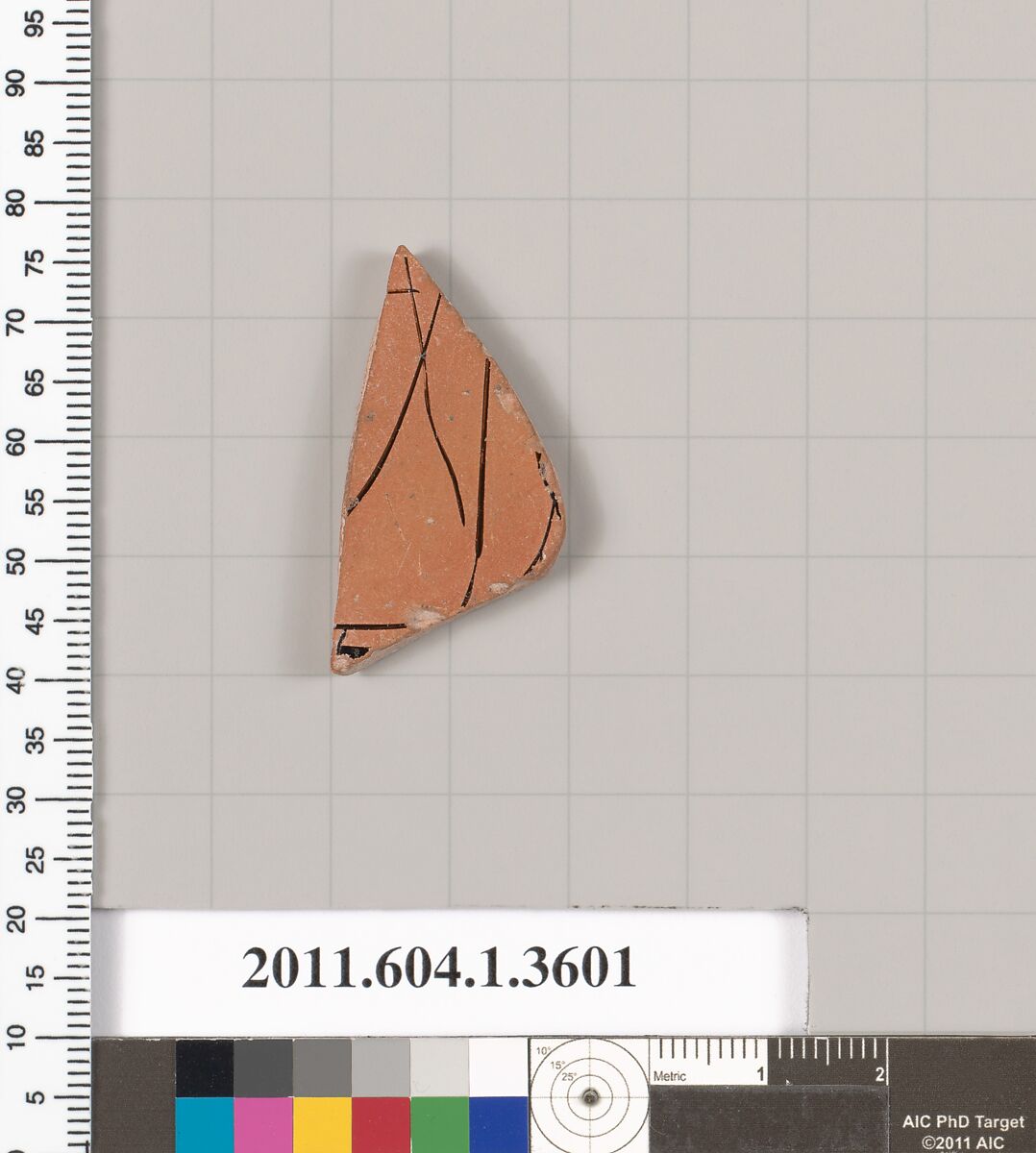 Terracotta fragment of a kylix (drinking cup), Terracotta, Greek, Attic