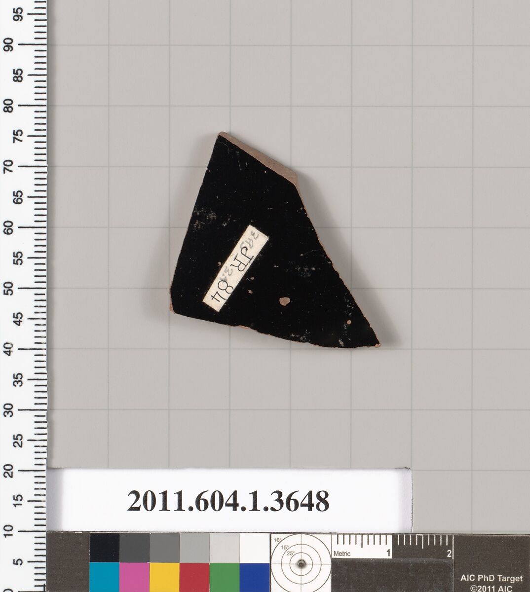 Terracotta fragment of a kylix (drinking cup), Terracotta, Greek, Attic