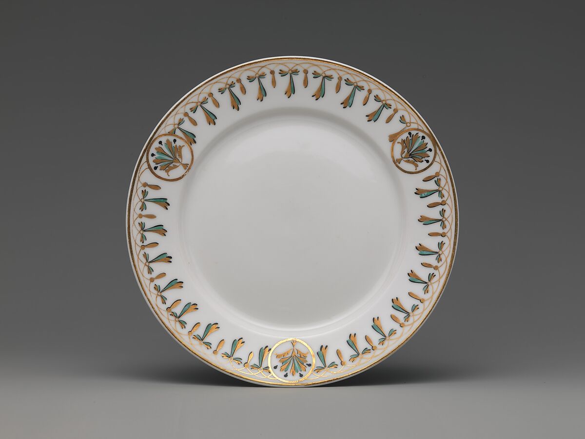 Salad Plate, Union Porcelain Works (1863–1922), Porcelain, American 