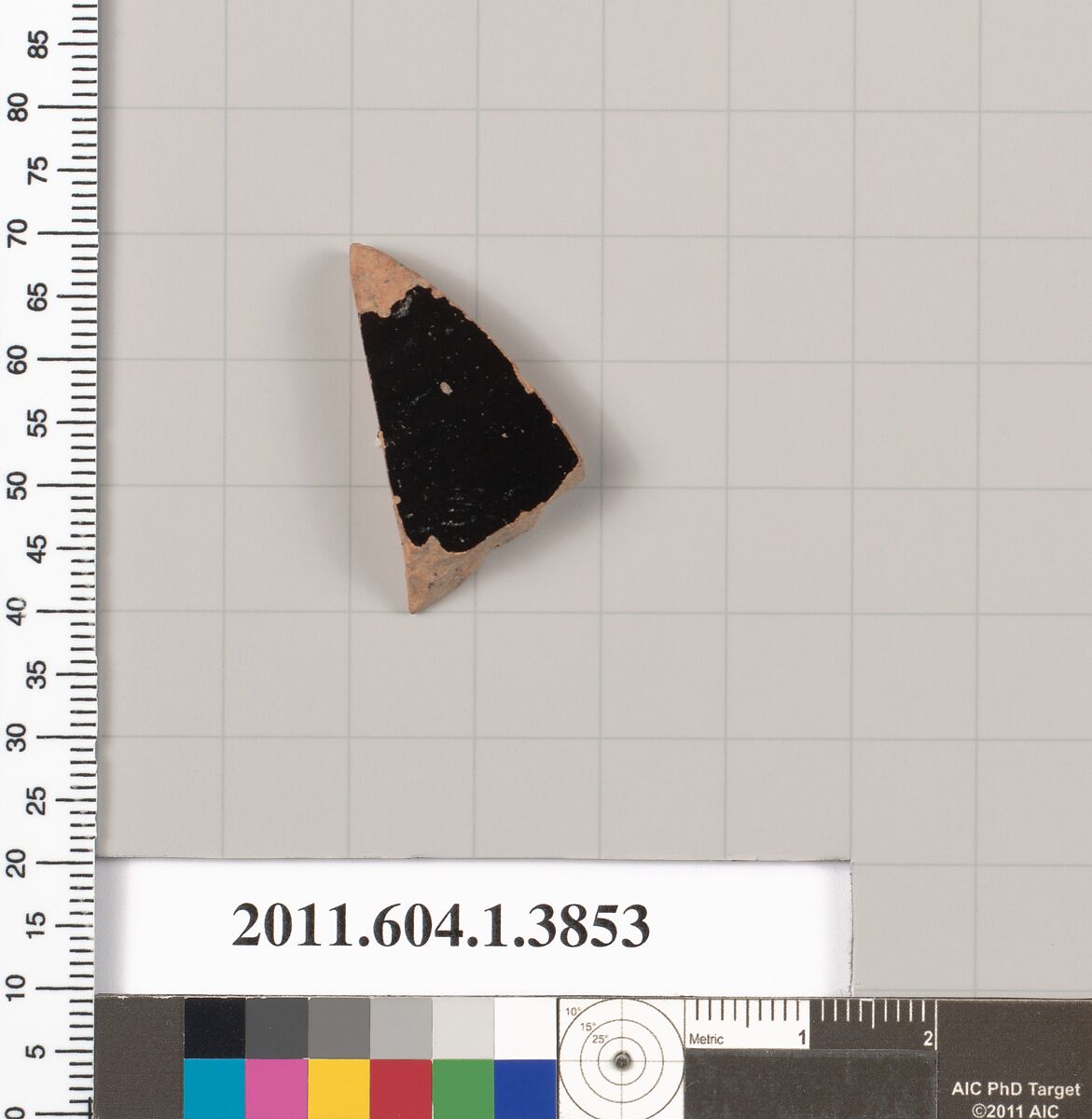 Terracotta fragment of a kylix (drinking cup), Terracotta, Greek, Attic