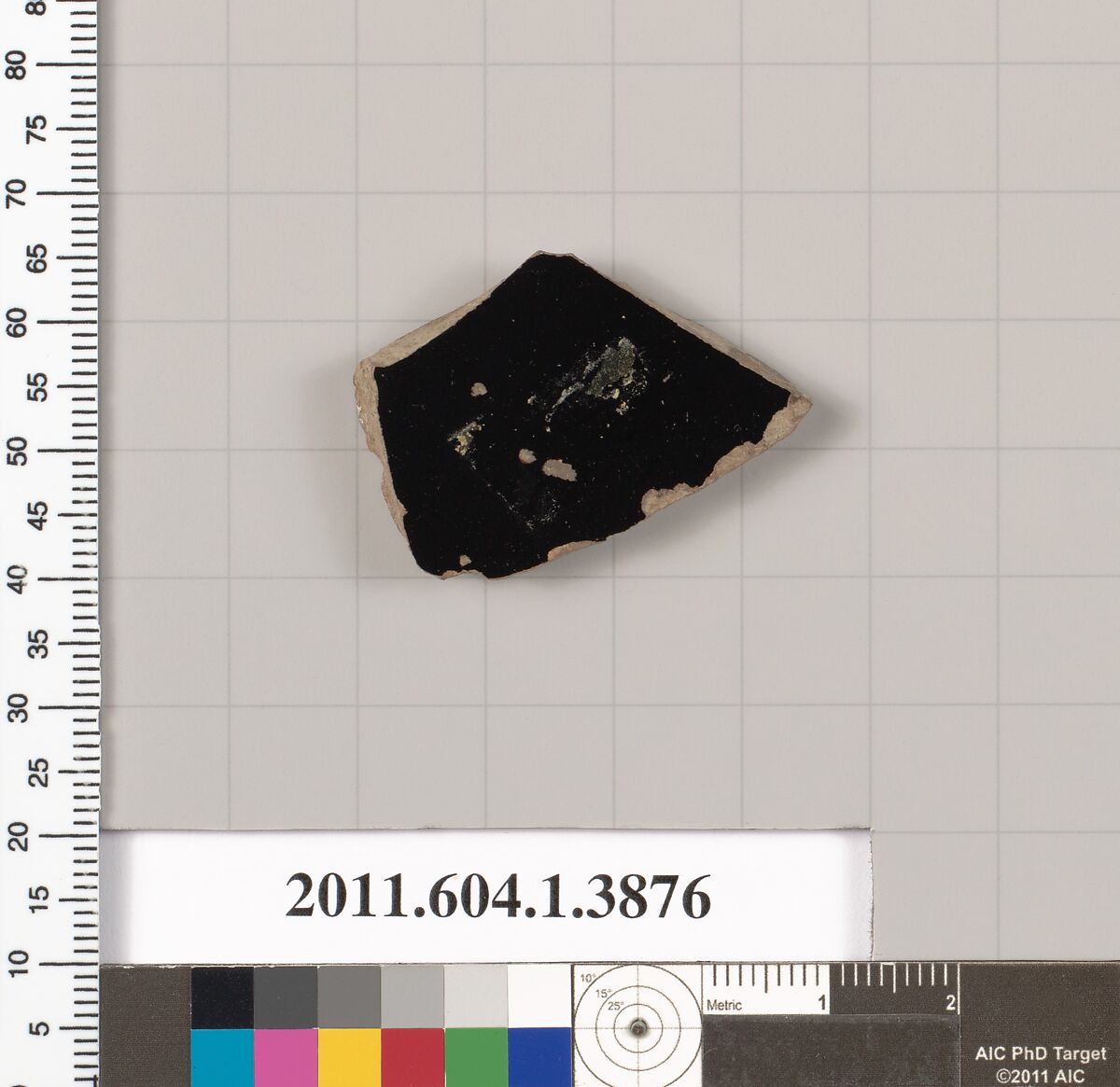 Terracotta fragment of a kylix (drinking cup), Terracotta, Greek, Attic