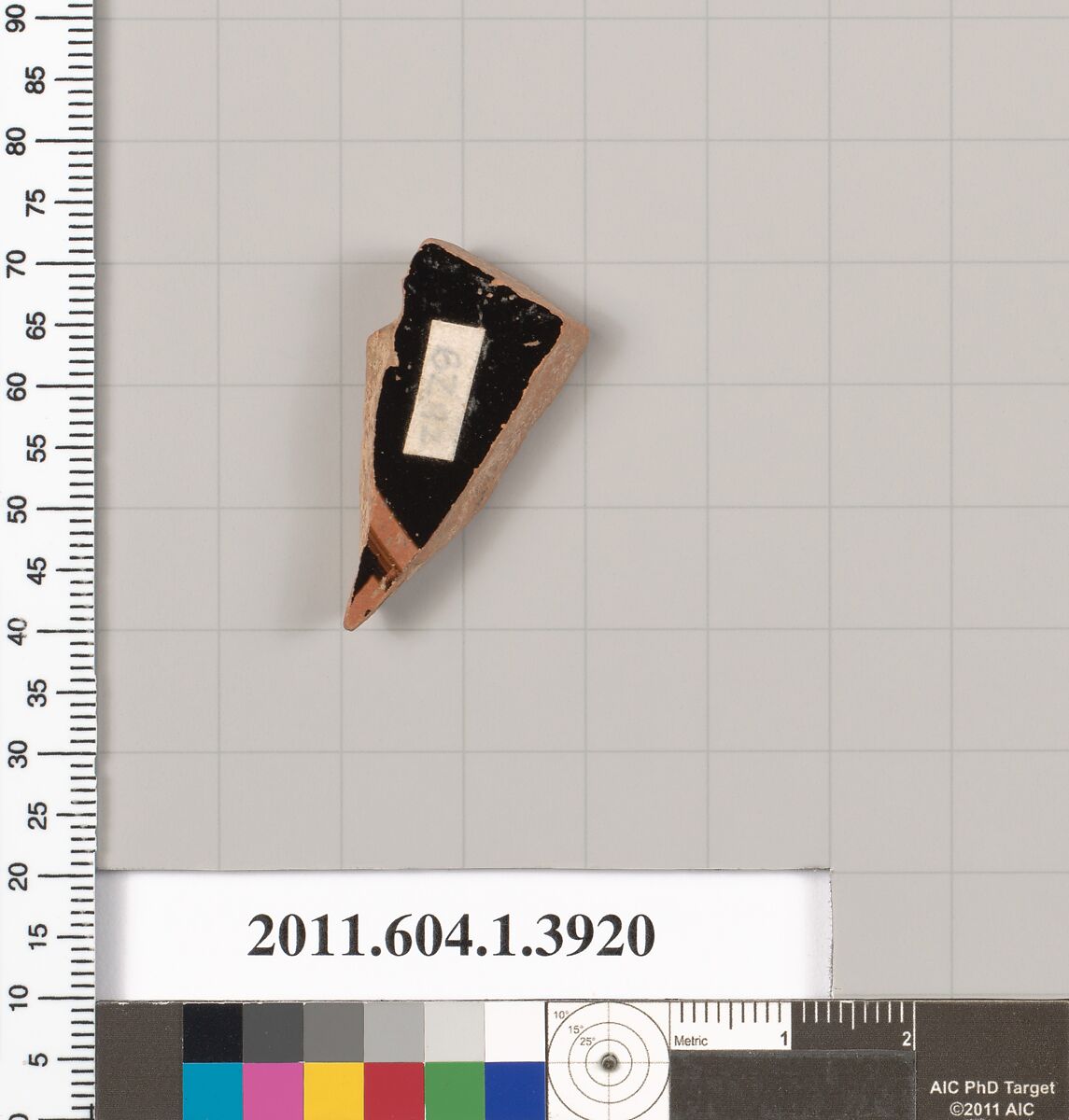 Terracotta fragment of a kylix (drinking cup), Terracotta, Greek, Attic