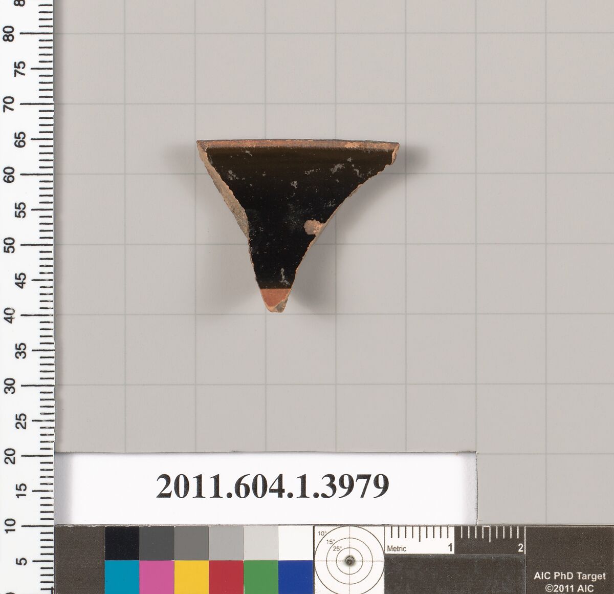 Terracotta rim fragment of a kylix (drinking cup), Terracotta, Greek, Attic 