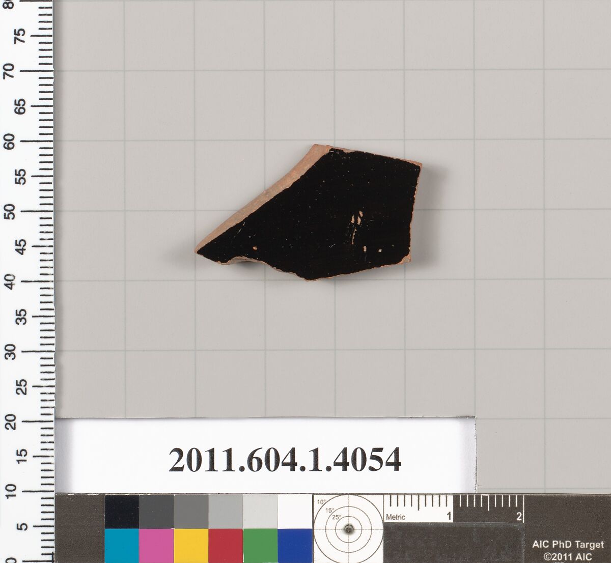 Terracotta fragment of a kylix (drinking cup), Terracotta, Greek, Attic