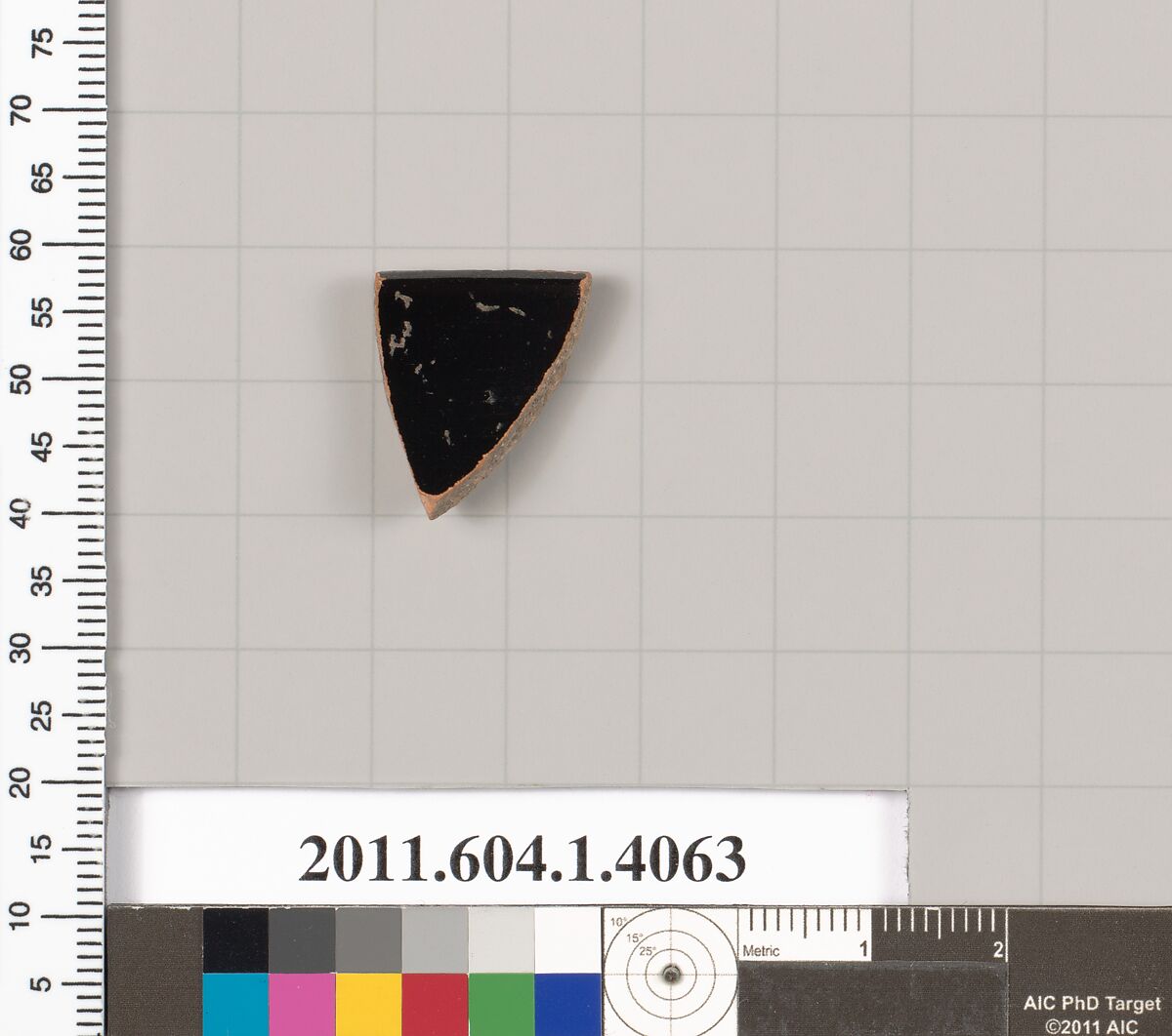 Terracotta fragment of a kylix (drinking cup), Terracotta, Greek, Attic
