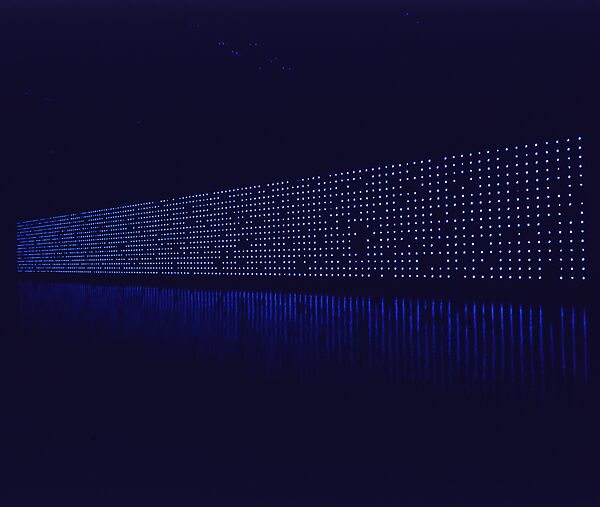 Arrow of Time (Unfinished Life), Tatsuo Miyajima (Japanese, born Tokyo, 1957), Light Emitting Diode, IC, electric wire, and iron 